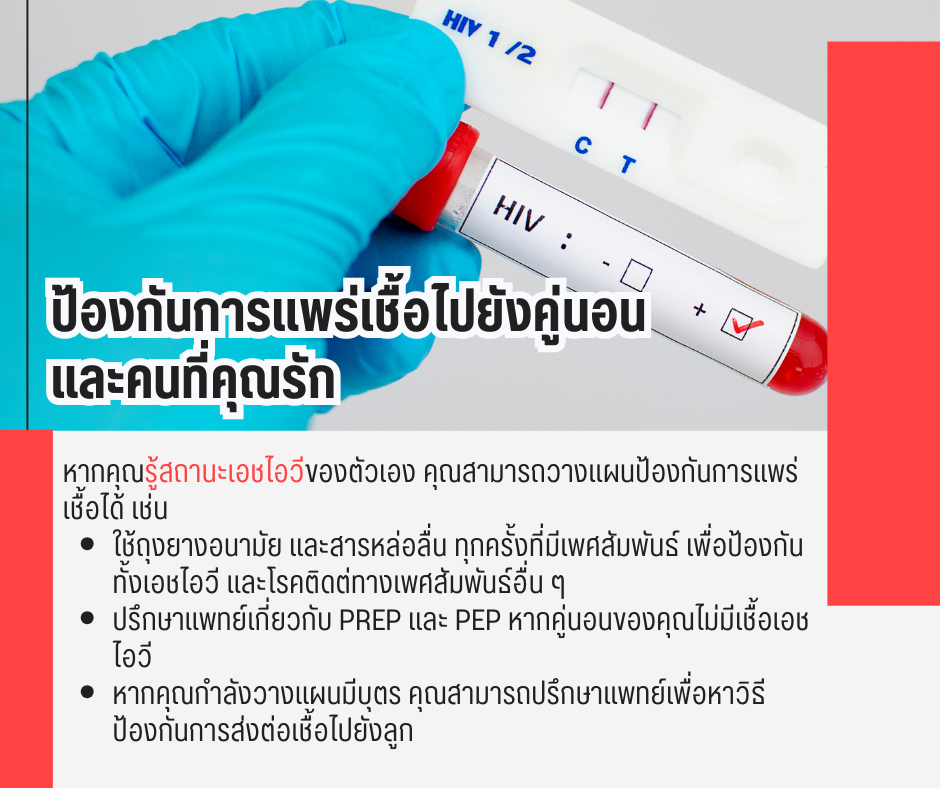 ป้องกันการแพร่เชื้อไปยังคู่นอน และคนที่คุณรัก